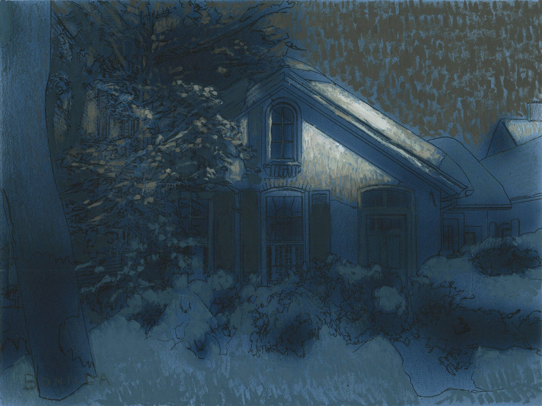 Study for "After the Storm 1" by Raymond Bonilla - Abend Gallery - Raymond Bonilla