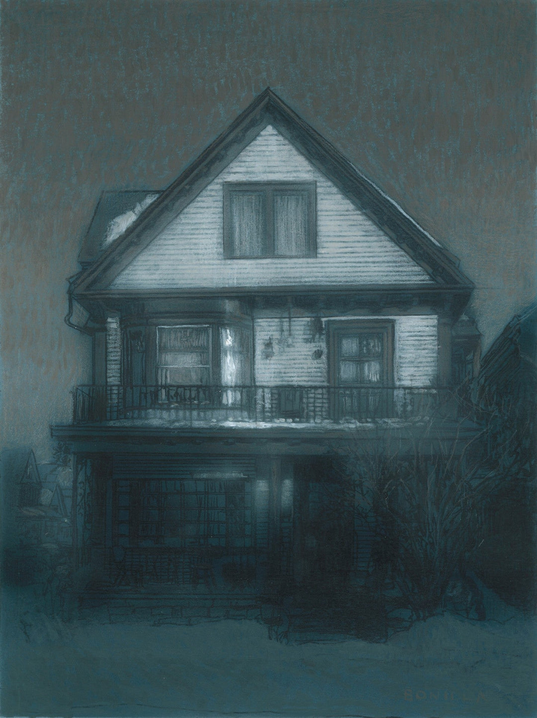 Study for "After the Storm 2" by Raymond Bonilla - Abend Gallery - Raymond Bonilla