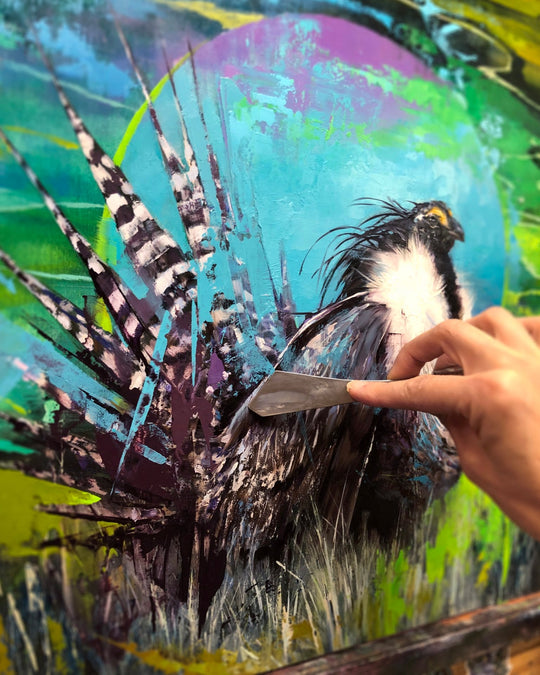 The Gunnison Sage-Grouse by Lindsey Kustusch - Abend Gallery - Lindsey Kustusch