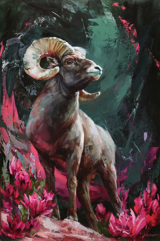 The Rocky Mountain Bighorn Sheep by Lindsey Kustusch - Abend Gallery - Lindsey Kustusch