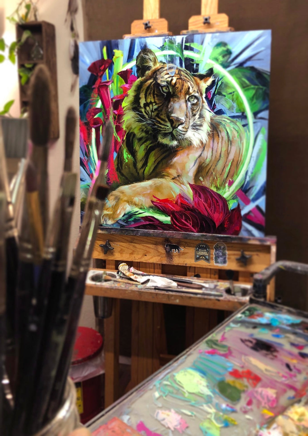 The Sumatran Tiger by Lindsey Kustusch - Abend Gallery - Lindsey Kustusch
