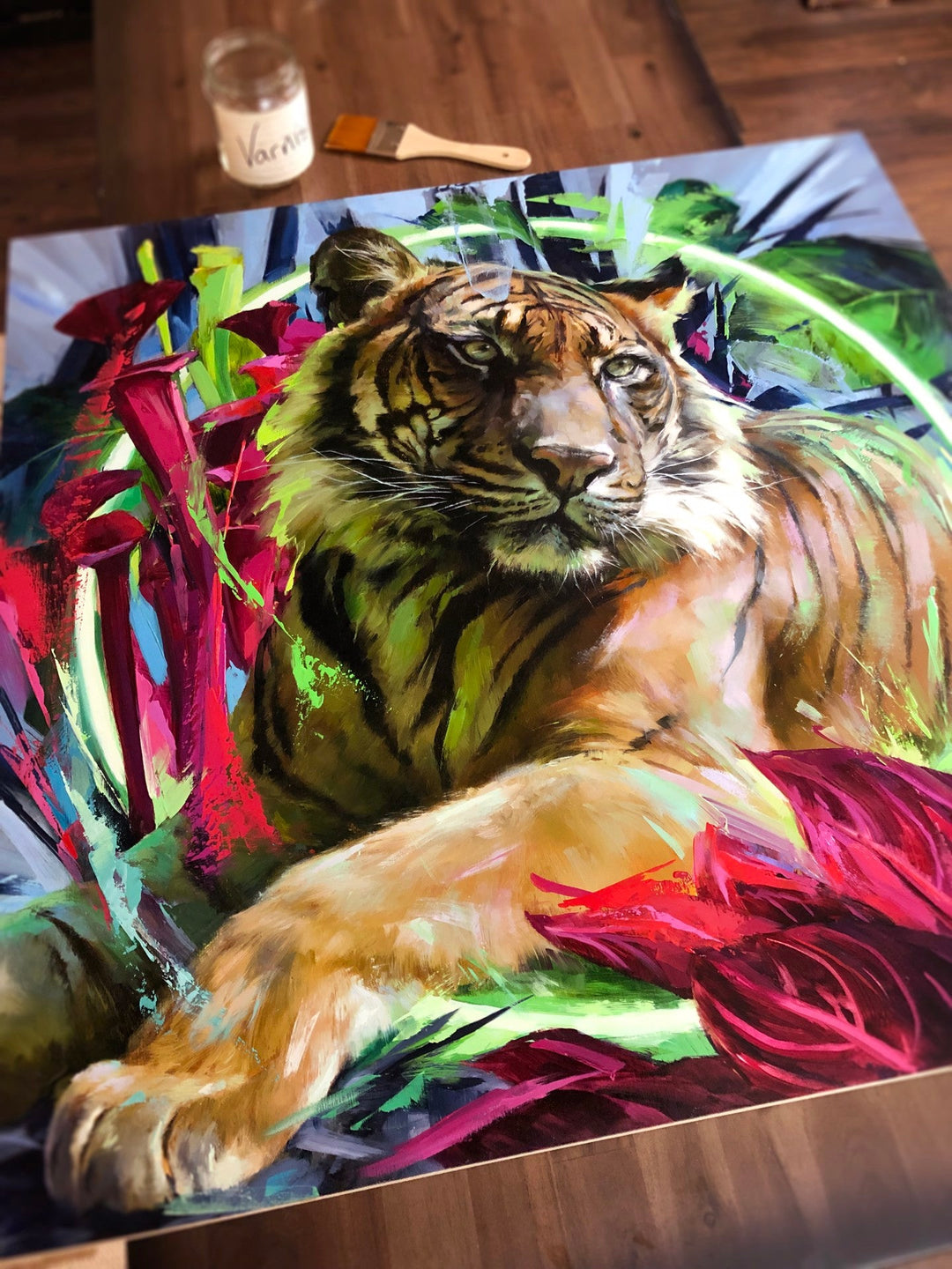 The Sumatran Tiger by Lindsey Kustusch - Abend Gallery - Lindsey Kustusch