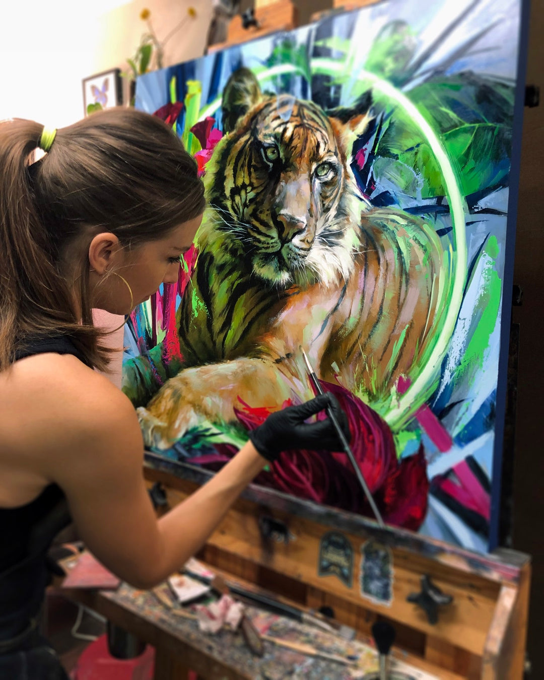 The Sumatran Tiger by Lindsey Kustusch - Abend Gallery - Lindsey Kustusch