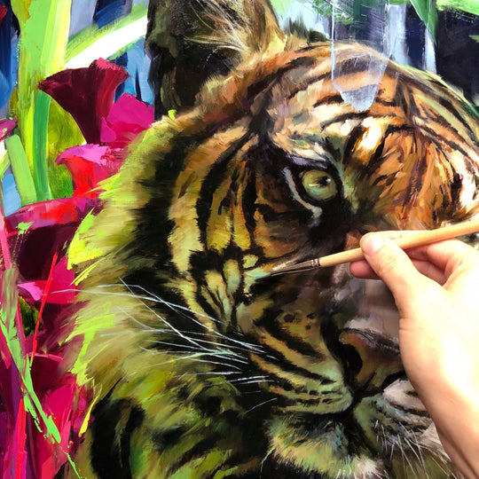 The Sumatran Tiger by Lindsey Kustusch - Abend Gallery - Lindsey Kustusch