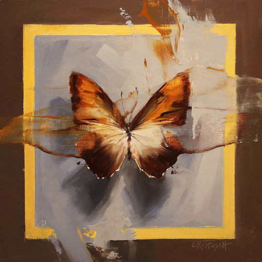 The Sunset Morpho on Shades of Slate &amp; Umber by Lindsey Kustusch - Abend Gallery - Lindsey Kustusch