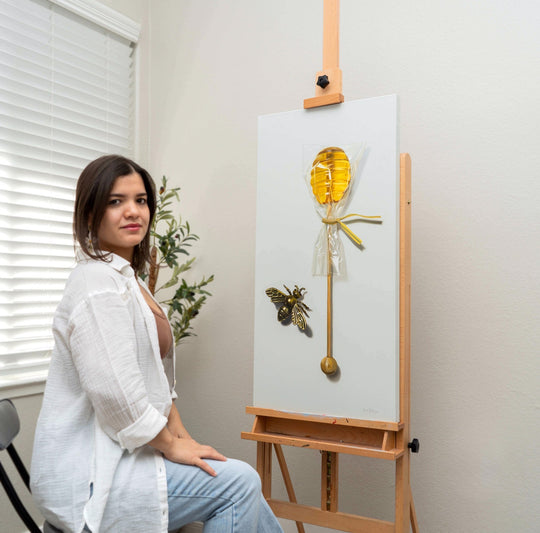 The Sweet Taste of Honey by Karina Rodríguez - Abend Gallery - Karina Rodríguez