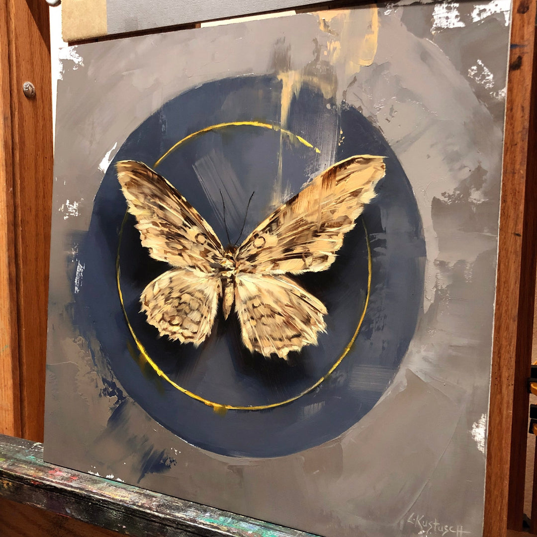 The White Witch Moth by Lindsey Kustusch - Abend Gallery - Lindsey Kustusch