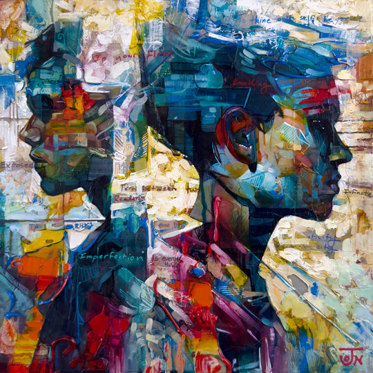 Two Worlds Apart by Jon Wassom - Abend Gallery - Jon Wassom