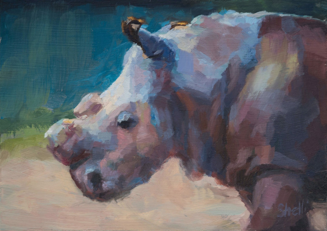 Sudan by Shelli Langdale, oil, 5 x 7 inches