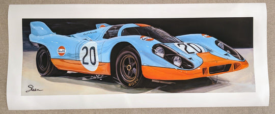Shan Fannin | "1970 Porsche 917k" | 14 x 34" - Abend Gallery