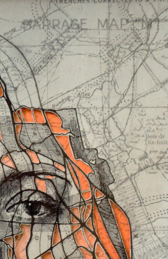 Ed Fairburn | "Western Front Cutout I" - Abend Gallery - Ed Fairburn