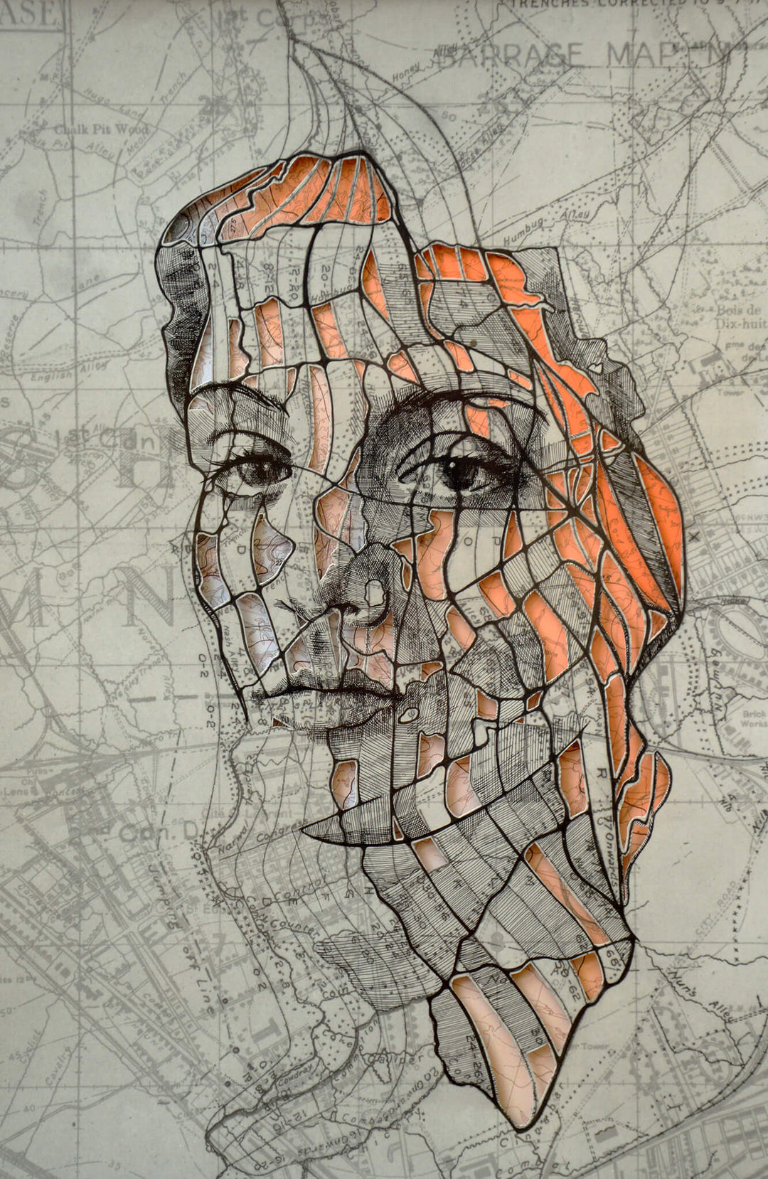Ed Fairburn | "Western Front Cutout I" - Abend Gallery - Ed Fairburn
