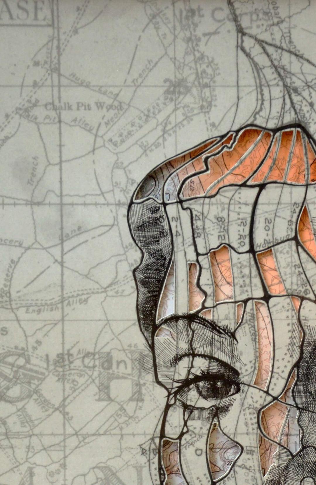 Ed Fairburn | "Western Front Cutout I" - Abend Gallery - Ed Fairburn