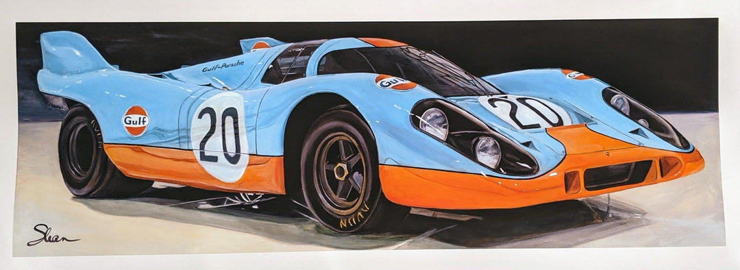 Shan Fannin | "1970 Porsche 917k" | 14 x 34" - Abend Gallery