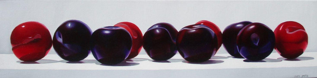 Suzy Smith | "10 Plums" | 7 x 28" - Abend Gallery