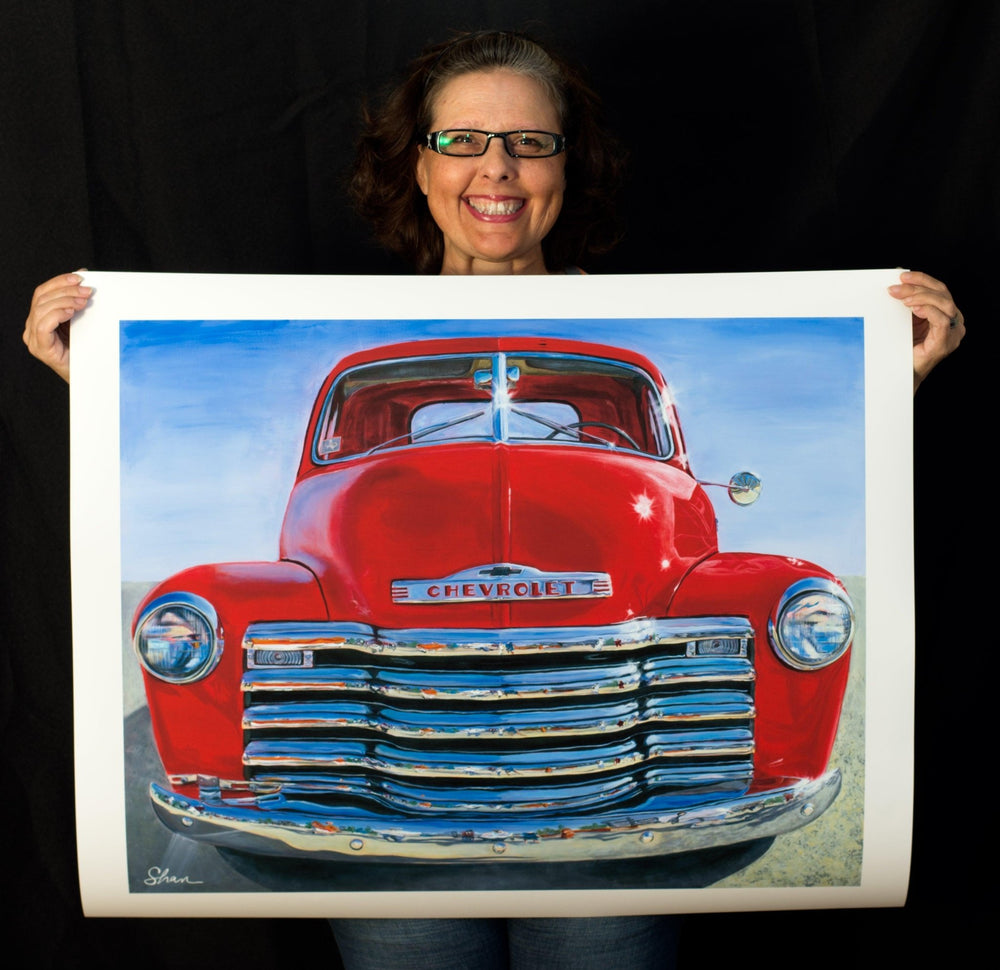 Shan Fannin | "1951 Chevrolet Truck" | 28 x 34" - Abend Gallery - Shan Fannin