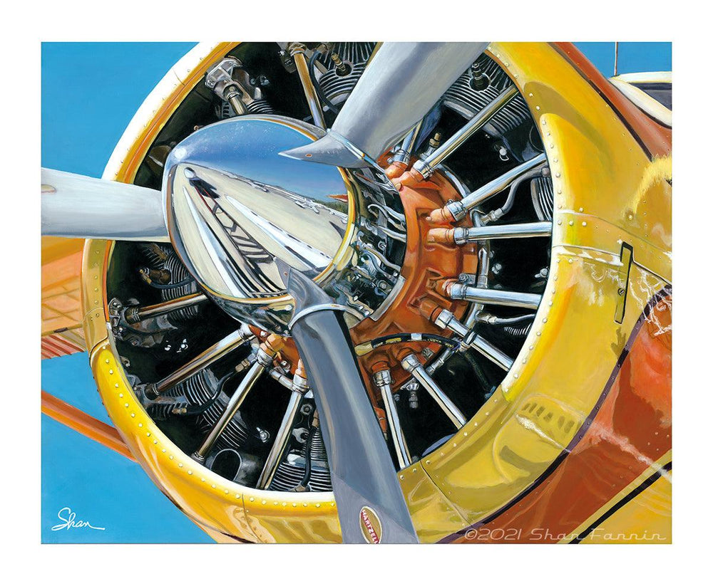 Shan Fannin | "1958 De Havilland Canada DHC - 2 Beaver" | 28 x 34" - Abend Gallery - Shan Fannin