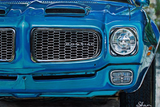 Shan Fannin | "1972 Pontiac Firebird Formula 400 M22" | 28 x 40" - Abend Gallery - Shan Fannin
