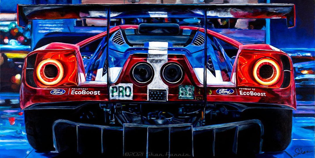 Shan Fannin | "2016 Ford GT 68" | 22 x 40" - Abend Gallery - Shan Fannin