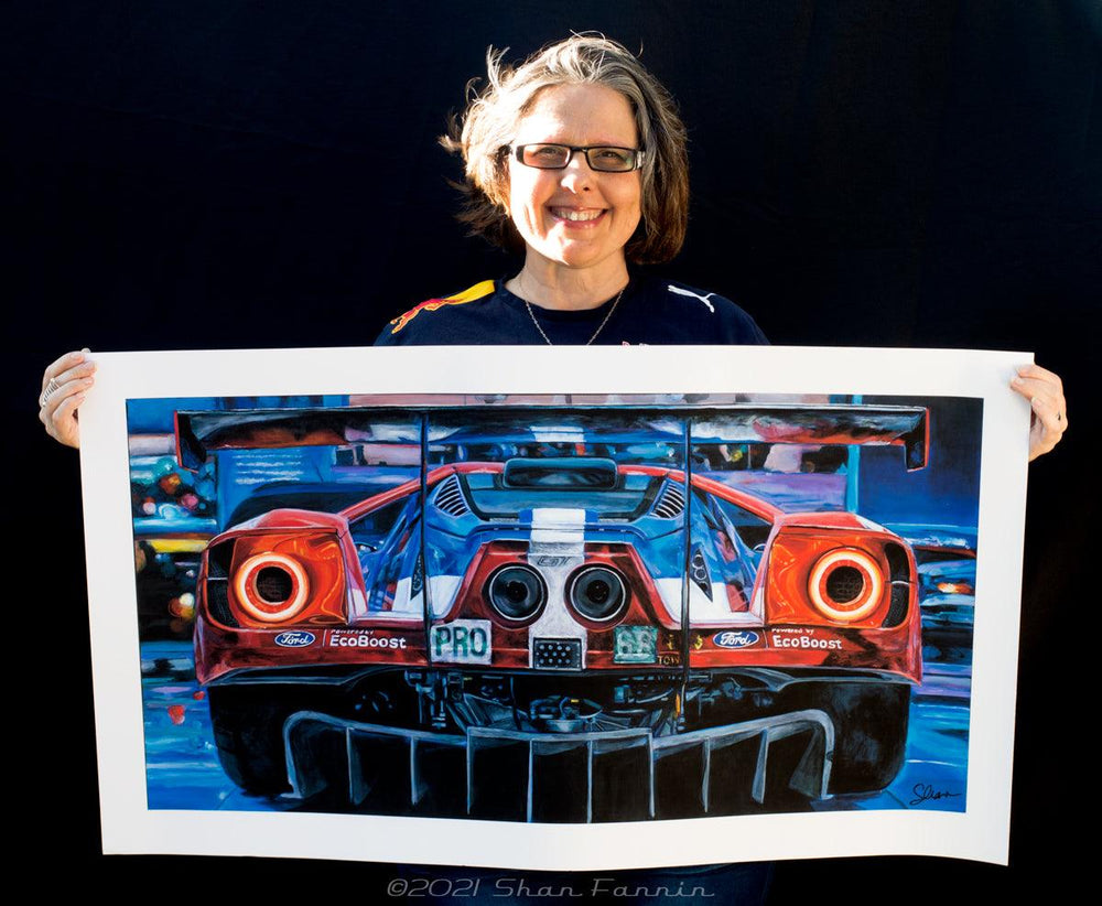 Shan Fannin | "2016 Ford GT 68" | 22 x 40" - Abend Gallery - Shan Fannin