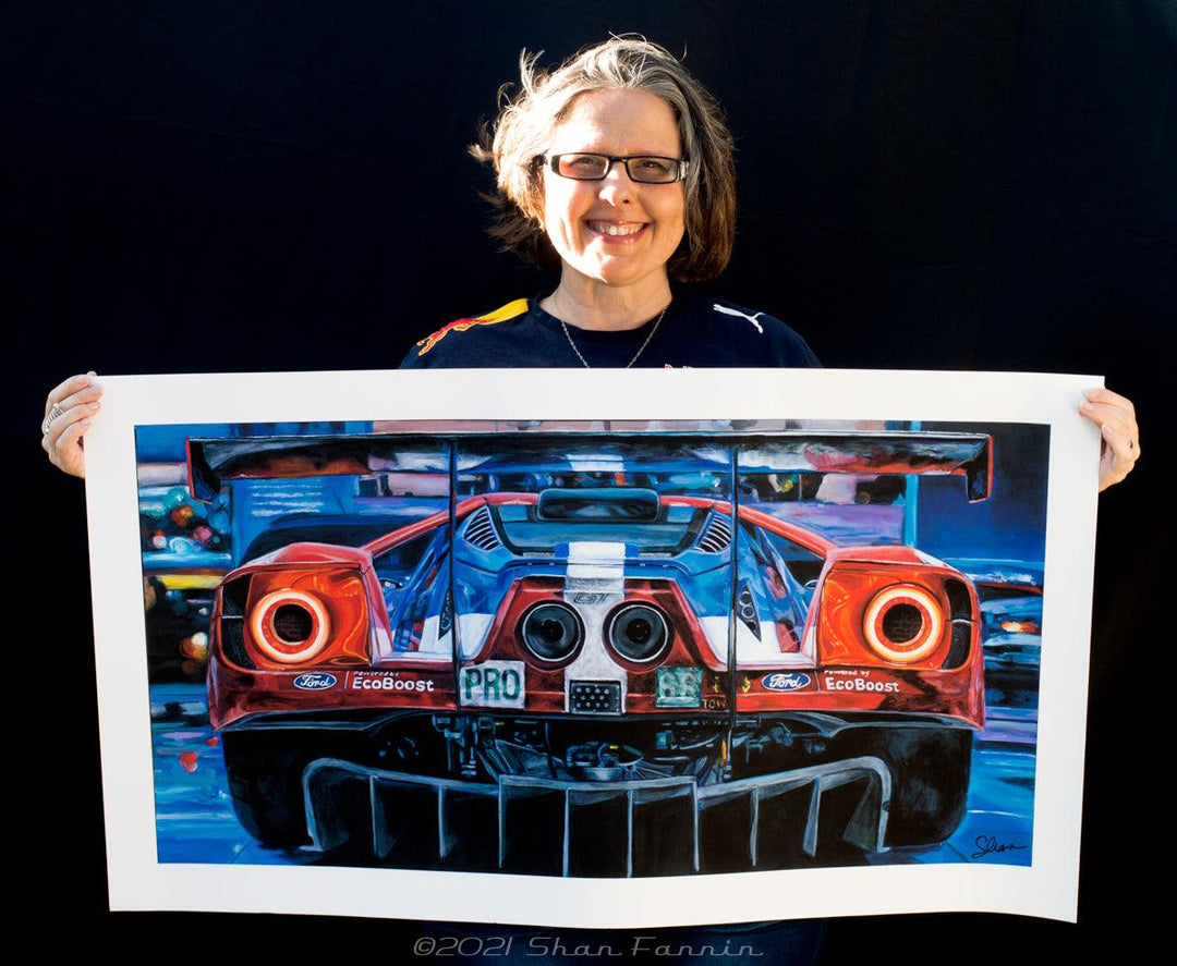 Shan Fannin | "2016 Ford GT 68" | 22 x 40" - Abend Gallery - Shan Fannin