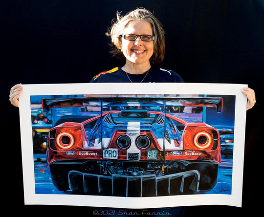 Shan Fannin | "2016 Ford GT 68" | 22 x 40" - Abend Gallery - Shan Fannin